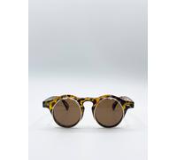 Svnx Brown Flip Lens Sunglasses Brown