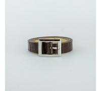 SVNX Brown Pu Belt with Silver Buckle - One Size - Brown