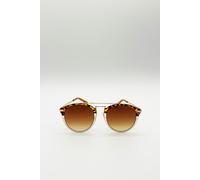SVNX Brown Tortoise Sunglasses with Brown Lenses - One Size - Brown Tortoise