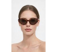 SVNX Cat Eye Metal Side Detail Sunglasses In Tortoiseshell - Tortoiseshell - One Szie