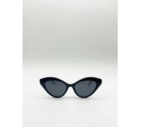 SVNX Cat-Eye Sunglasses in Black - Black - One Size