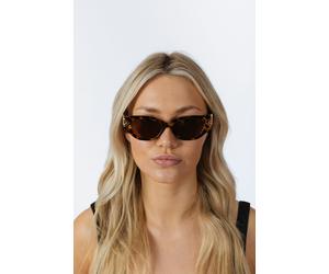 SVNX Cat-Eye Sunglasses with Side Detail in Tortoiseshell - One Size - TORTOISE