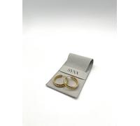 Svnx Chunky Braided Hoop Earrings In Gold Gold One Size