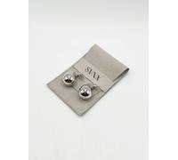 Svnx Chunky Droplet Earrings In Silver Silver
