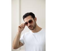 Svnx Classic Pilot Gold Aviator Sunglasses In Metallic Gold Metallic Gold One Size