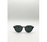 SVNX Classic Preppy Plastic Frame Sunglasses in Black SVNX Black One Size