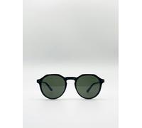 SVNX Classic Preppy Plastic Frame Sunglasses - One Size - Green