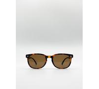 Svnx Classic Wayfarer Sunglasses In Brown Brown