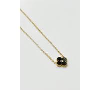 Svnx Clover Necklace In Gold Black - Gift Boxed Gold