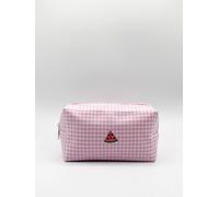 Svnx Cosmetic Case With Watermelon Embroidery In Pink Pink