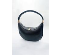 Svnx Crescent Padlock Shoulder Bag In Black Black