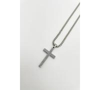 Svnx Cross Pendant Necklace In Silver Silver