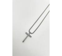 Svnx Cross Pendant Necklace In Silver Silver