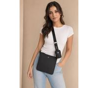 Svnx Crossbody Handbag With Detachable Mini Pouch - Black Black