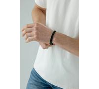 SVNX Double Franco Chain Bracelet in Black - 21cm - Stainless Steel - Black