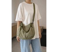Svnx Double Pockets Crossbody Bag In Green Green