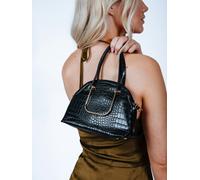 SVNX Dual Handle Croc Grab Bag in Black - One Size - Black