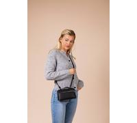 Svnx Faux Leather Crossbody Bag In Black Black One Size