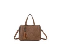 Svnx Faux Leather Shoulder Bag In Taupe Taupe