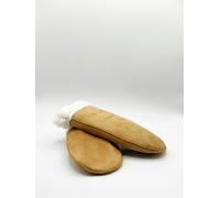 SVNX Faux Suede Mittens With Borg Lining - Beige - One Size