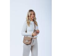 Svnx Flap-Over Crossbody With Coin Pouch In Beige Beige One Size