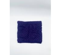 SVNX Fleece Lined Textured Neck Warmer in Blue
