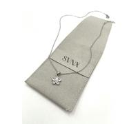 SVNX Floral Crystal Pendant Necklace in Silver - One Size - Silver