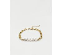 SVNX Gold Bracelet with pearl detail - One Size