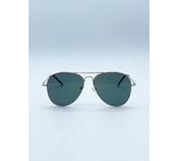Svnx Gold Frame Aviators With Khaki Lenses Gold