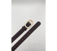 Svnx Gold Metal Buckle In Brown Brown One Size