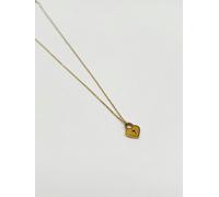 SVNX Gold Plated Heart Keyhole Pendant Necklace - One Size - GOLD