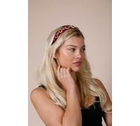 SVNX Heart Embellished Headband In Red - One Size - Red