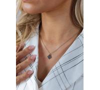 Svnx Heart Keyhole Pendant Necklace In Silver - Gift Boxed Silver