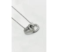 Svnx Heart Necklace With Gift Box In Silver Silver