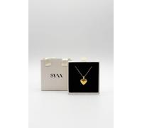 Svnx Heart Pendant Necklace In Gold - Gift Boxed Gold
