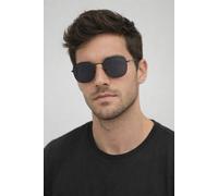 Svnx Hexagon Aviator Sunglasses In Black Black
