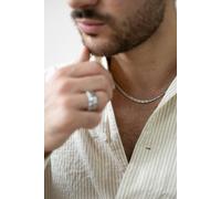 SVNX Interlocked Chain Necklace in Silver