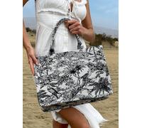 Svnx Jungle Embroidered Holdall In Black Black