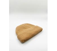 SVNX Knitted Ribbed Beanie - One Size - Beige