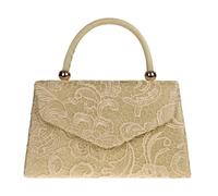 Svnx Lace Top Handle Grab Bag In Gold Gold