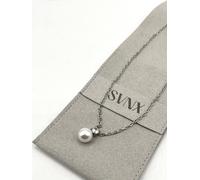 Svnx Large Pearl Diamante Necklace In Silver Silver One Size
