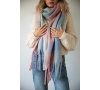 SVNX Light Checked Print Scarf - Pink - One Size