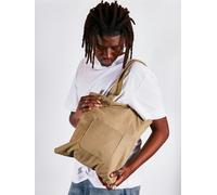 SVNX Linen tote bag with front pocket in bay leaf - One Size - Neutral