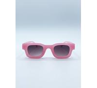 Svnx Matte Square Sunglasses In Pink Pink One Size