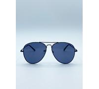 SVNX Men's Black Aviator with Black Lenses SVNX Black One Size