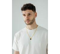 SVNX Men's Gold Chain with Black Pendant SVNX Gold One Size