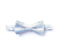 SVNX Men's Light Blue Printed Bow Tie SVNX Blue One Size