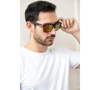 SVNX Men's Matte Wayfarer Sunglasses with Case - Polarised in Black SVNX Black One Size