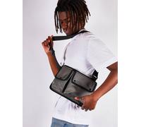 SVNX Men's Nylon Chest Bag in Moss in Dark Olive SVNX Dark Olive One Size