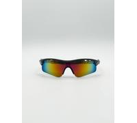 SVNX Men's Sports Racer Sunglasses in Multi with Hard Case in Metallics SVNX Metallics One Size